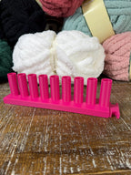 Chunky Yarn Blanket, 9" Knitting Loom, 3/4" Inch Peg, Sturdy Modular Blanket Loom, Chunky Yarn, 3D Print, Beginner Loom Kit, Easy to Store.