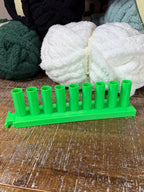 Chunky Yarn Blanket, 9" Knitting Loom, 3/4" Inch Peg, Sturdy Modular Blanket Loom, Chunky Yarn, 3D Print, Beginner Loom Kit, Easy to Store.