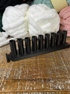 Chunky Yarn Blanket, 9" Knitting Loom, 3/4" Inch Peg, Sturdy Modular Blanket Loom, Chunky Yarn, 3D Print, Beginner Loom Kit, Easy to Store.