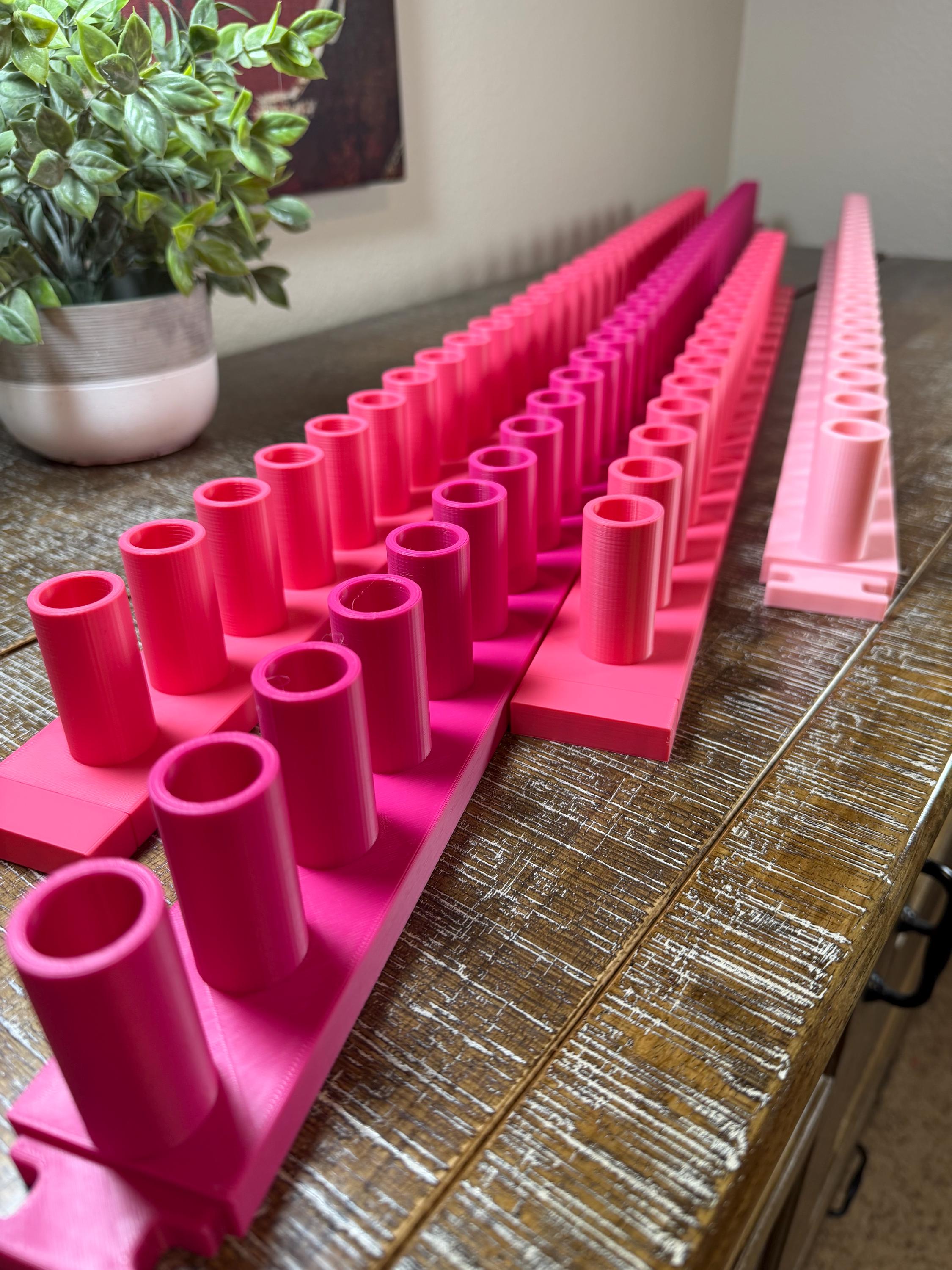 Chunky Blanket Loom, 1 Inch Pegs, Yarn Loom, 9 Inch Sections, modular 3D printed