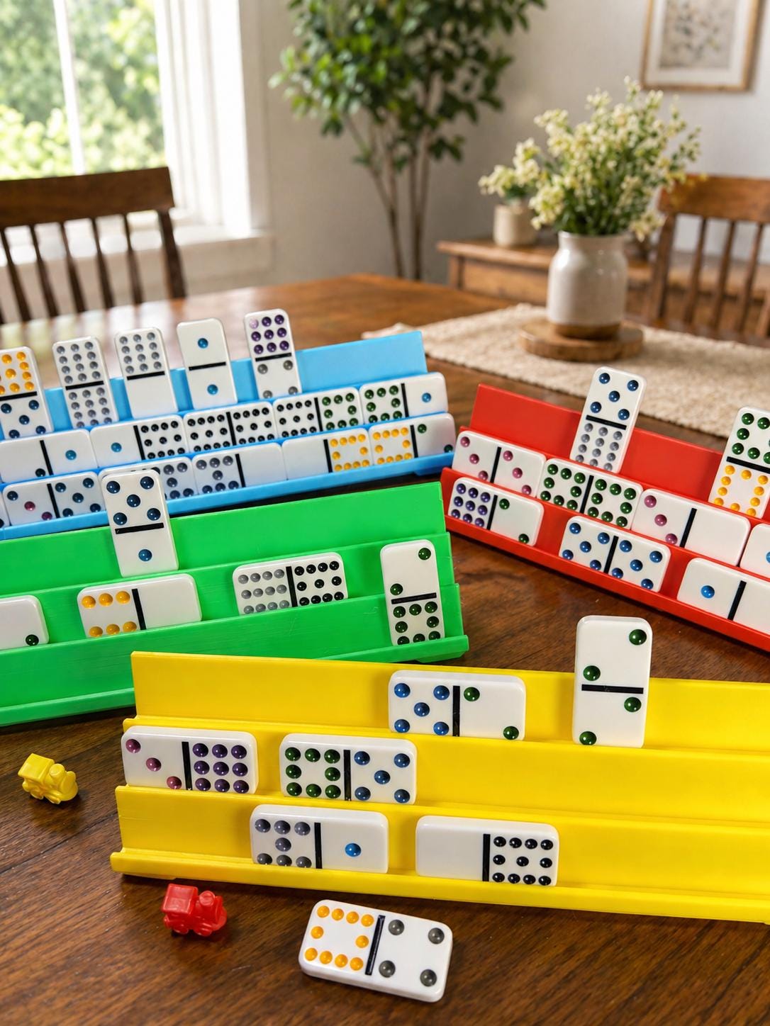 Mexican Train Domino Holder with Train | 3D printer rack