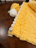 Chunky Blanket Loom, 1 Inch Pegs, Yarn Loom, 9 Inch Sections, modular 3D printed