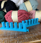 Chunky Blanket Loom, 1 Inch Pegs, Yarn Loom, 9 Inch Sections, modular 3D printed