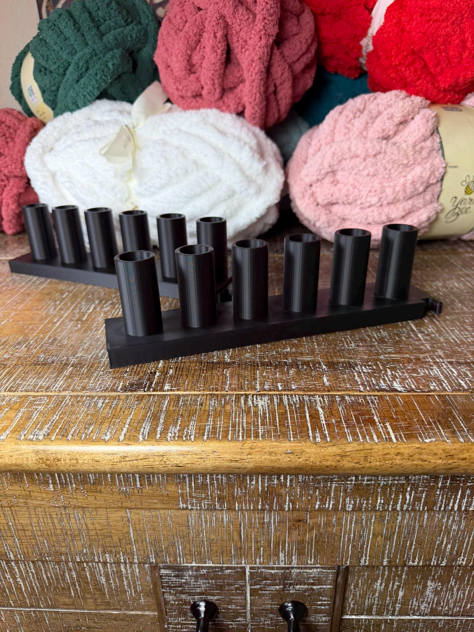 Chunky Blanket Loom, 1 Inch Pegs, Yarn Loom, 9 Inch Sections, modular 3D printed