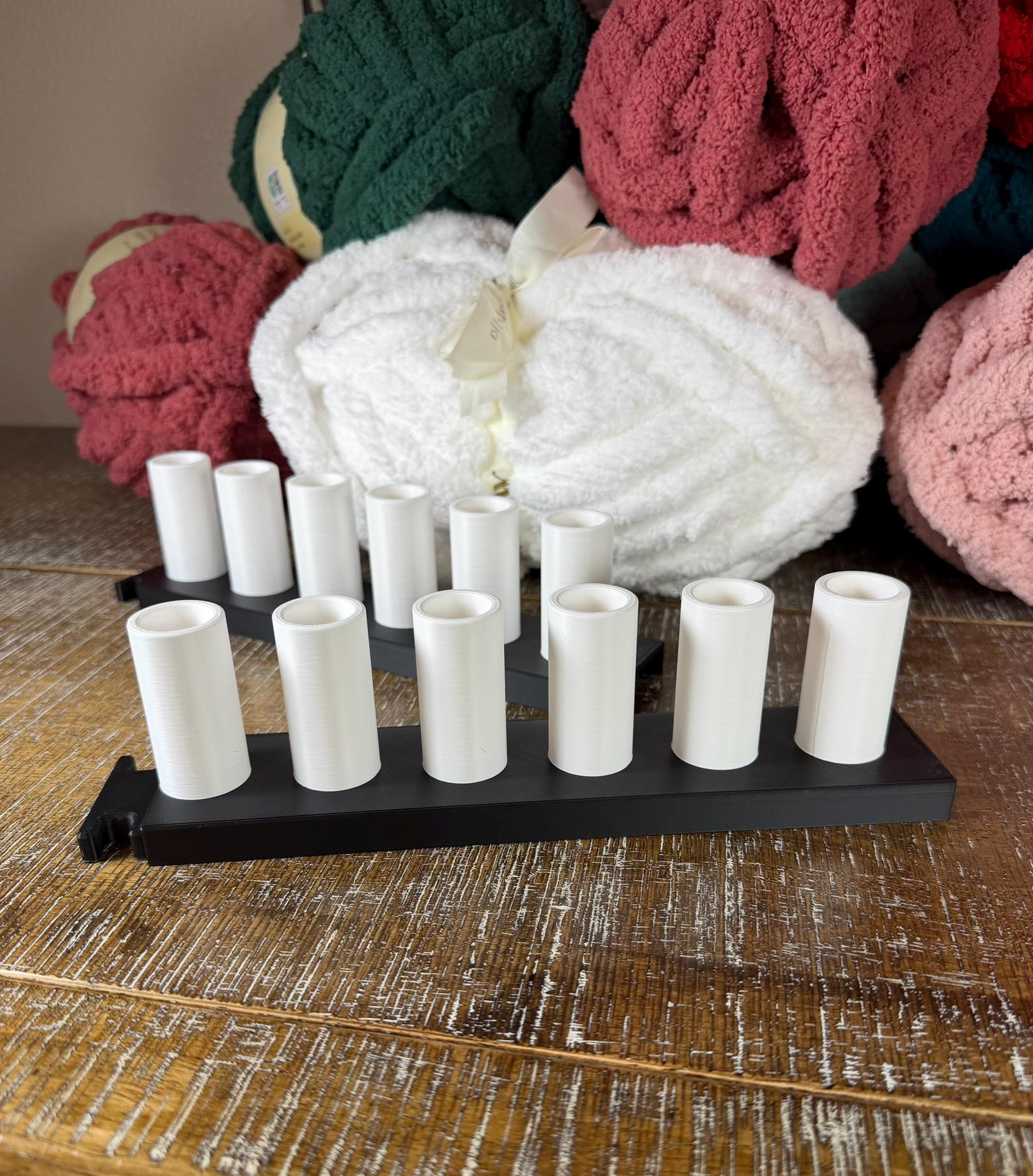 Chunky Blanket Loom, 1 Inch Pegs, Yarn Loom, 9 Inch Sections, modular 3D printed