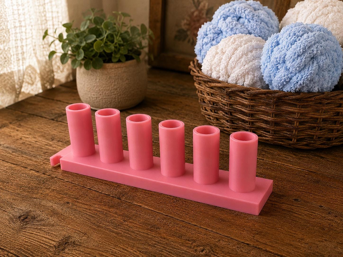 Chunky Blanket Loom, 1 Inch Pegs, Yarn Loom, 9 Inch Sections, modular 3D printed